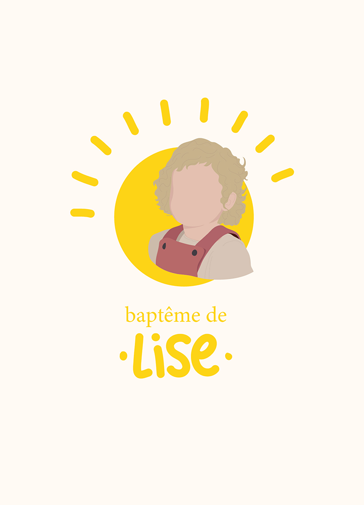 Faire-part de Baptême - Recto