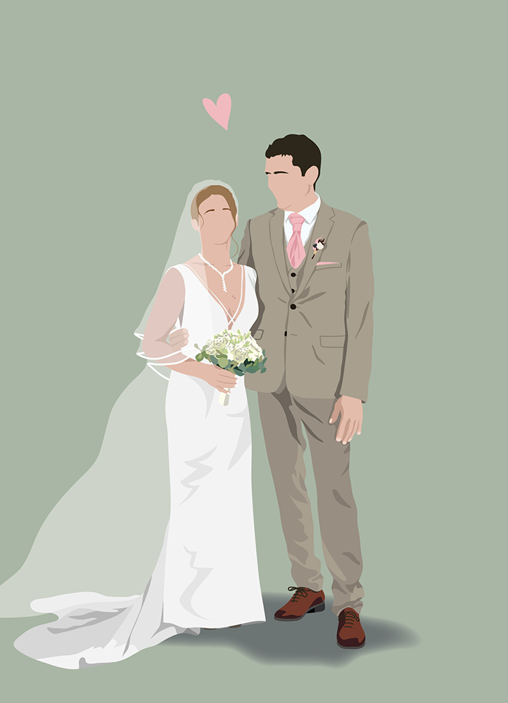 Illustration en aplat - E&X